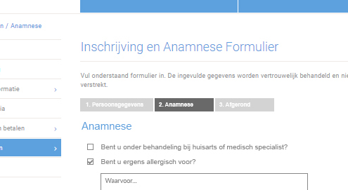 anamnese-formulier